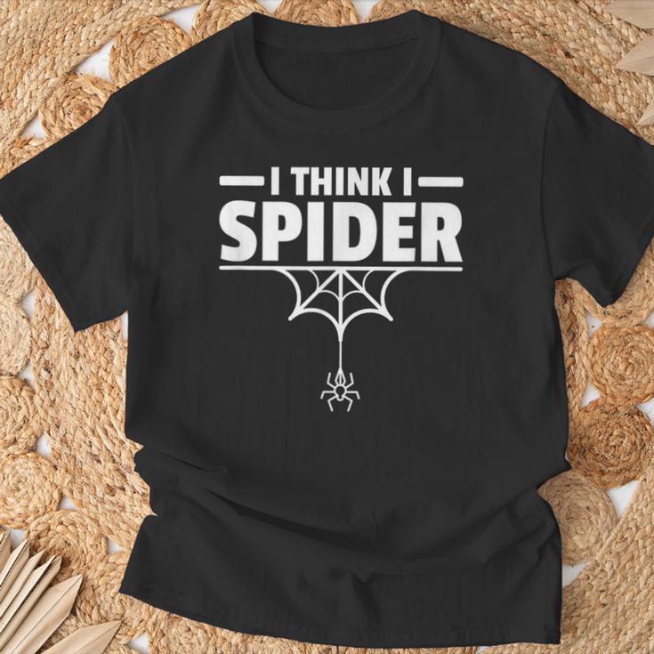 I Think I Spider Ich Glaub Ich Spinne Dansch T-Shirt Geschenke für alte Männer