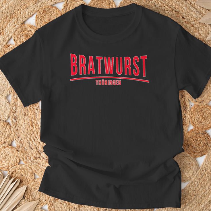 With Thüringer Bratwurst Selbst Mache Bratwurzepzepte Rostbrätl T-Shirt Geschenke für alte Männer