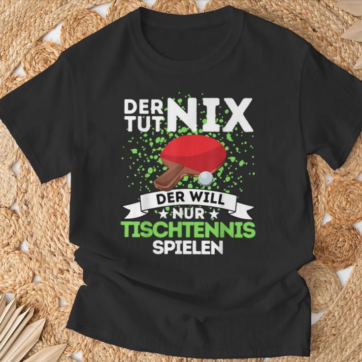 Tischtennis Shirt 'Der Toot Nix, Der Will Nur Spielen', Lustiges Tees Geschenke für alte Männer