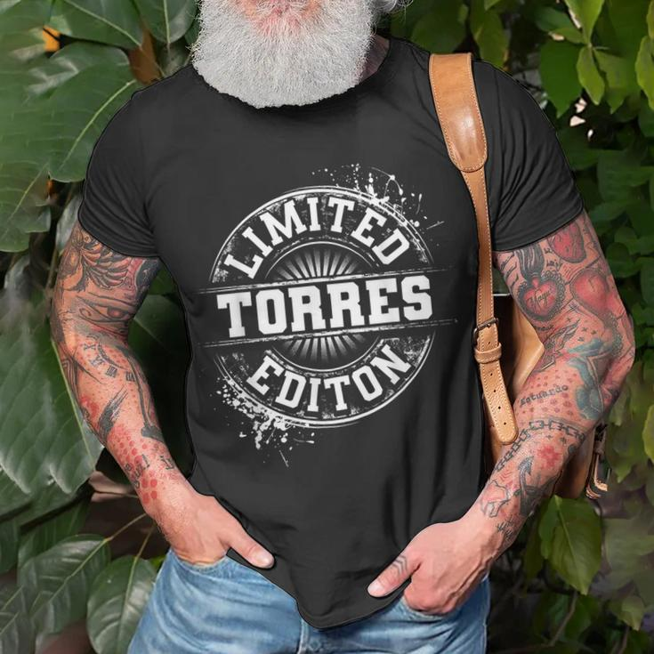 Torres Surname Family Tree Birthday Reunion Idea T-Shirt Gifts for Old Men