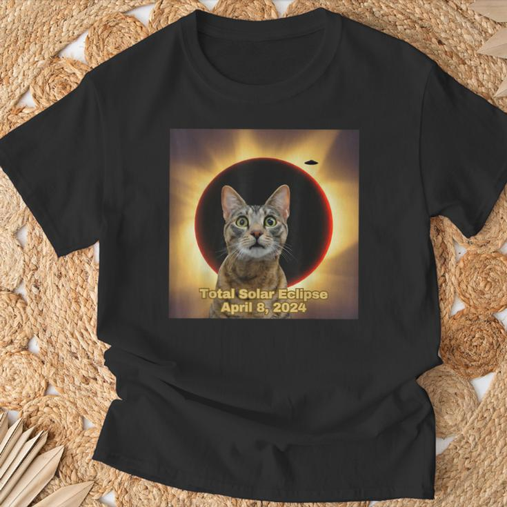 Total Solar Eclipse 2024 April 8 Ufos America Eclipse Solar T-Shirt Gifts for Old Men