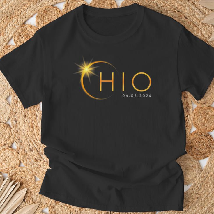 Total Solar Eclipse 2024 State Ohio Totality April 8 2024 T-Shirt Gifts for Old Men