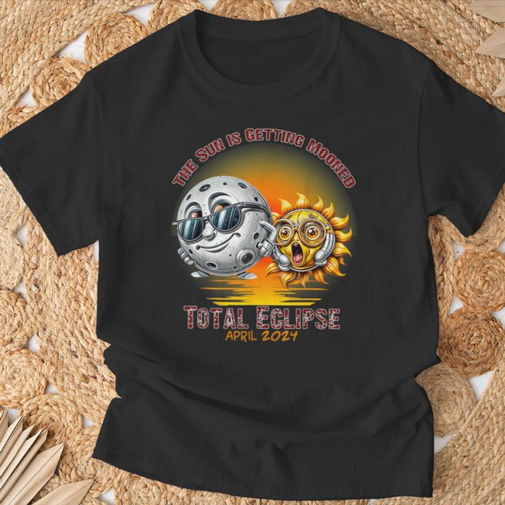 Total Solar Eclipse Chase April 2024 Sun Is Getting Mooned T-Shirt Gifts for Old Men