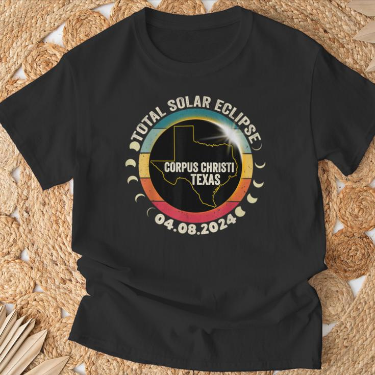 Total Solar Eclipse Corpus Christi Texas April 8 2024 T-Shirt Gifts for Old Men