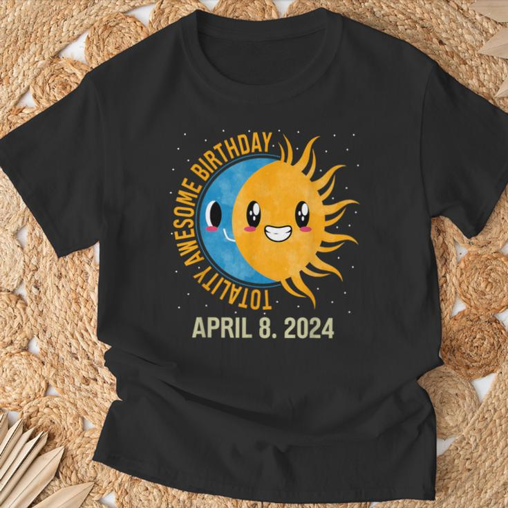 Totality Awesome Birthday Total Solar Eclipse April 8 2024 T-Shirt Gifts for Old Men