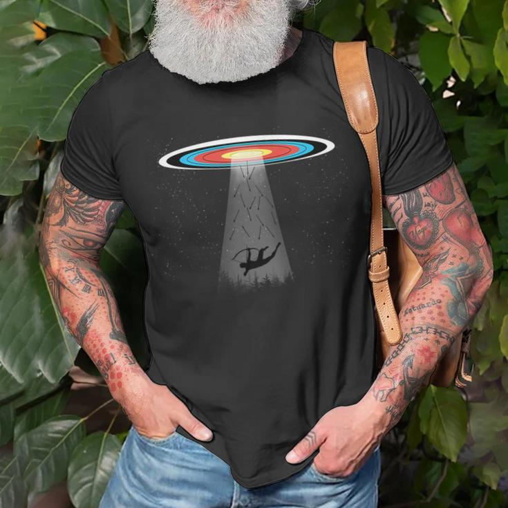 Traditional Archery Ufo Archery Target Recurve Bow T-Shirt Gifts for Old Men