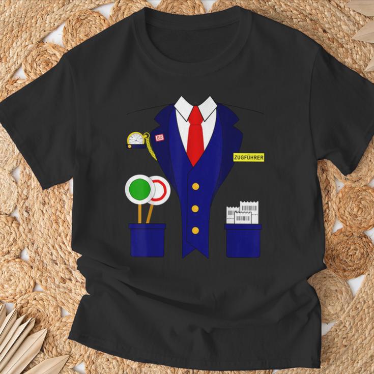 Trainführer Schaffner Train Train Driver Carnival Costume T-Shirt Geschenke für alte Männer