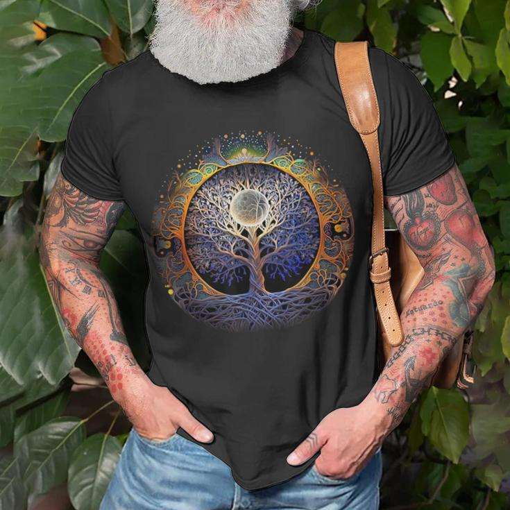Tree Of Life Yoga Zen Namaste Meditation T-Shirt Gifts for Old Men