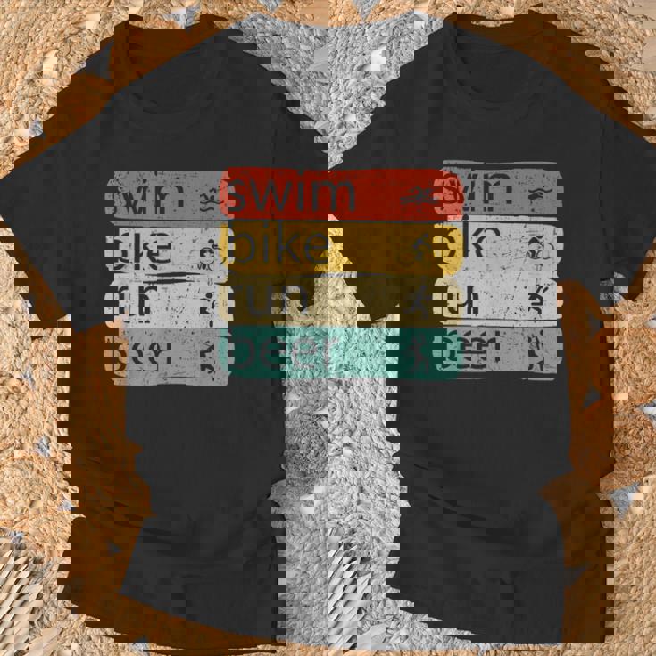 Triatlón Natación Ciclista Corredor Triatleta Camiseta unisex Regalos para ancianos