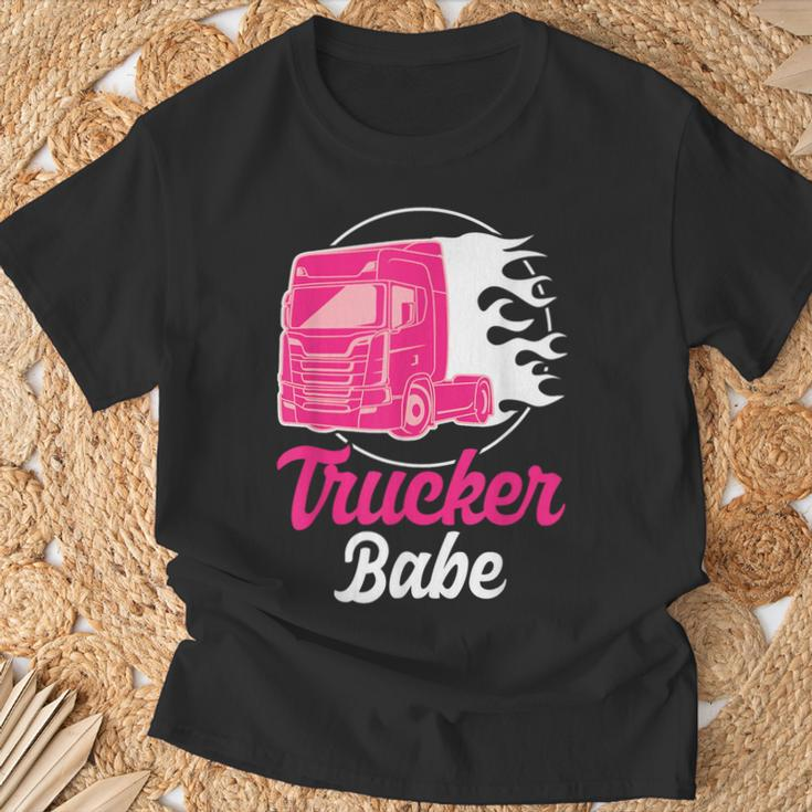 Trucker Babe Truck Driver And Trucker T-Shirt Geschenke für alte Männer