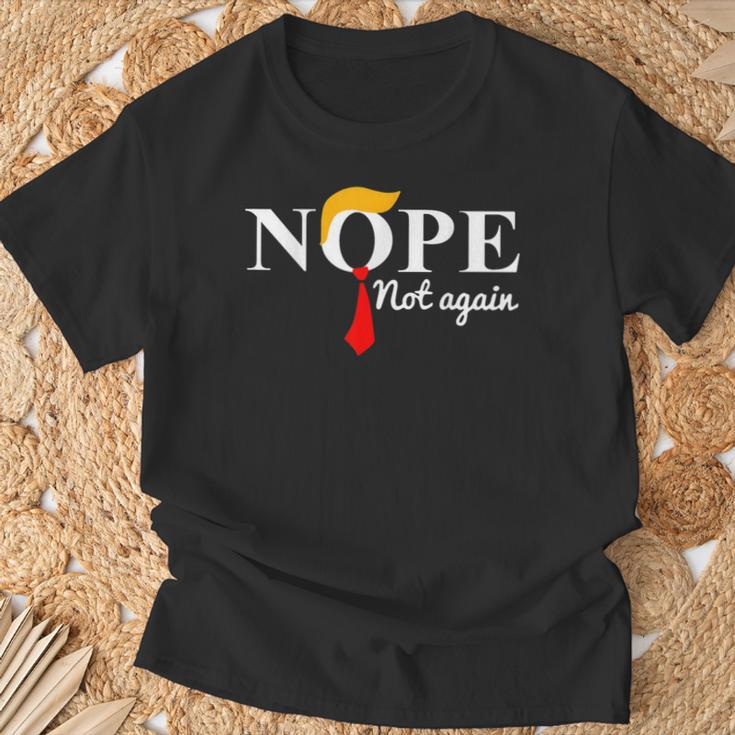 Trump 2024 Nope Not Again Trump T-Shirt Gifts for Old Men