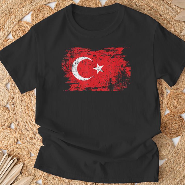 Türkei Flagge Turkey Türkisch Türkische Land Anatolien Türke T-Shirt Geschenke für alte Männer