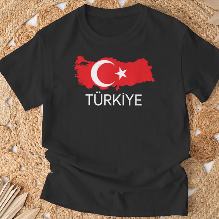 Türkei Türkische Fahne Türkei Landkarte Harita T-Shirt Geschenke für alte Männer