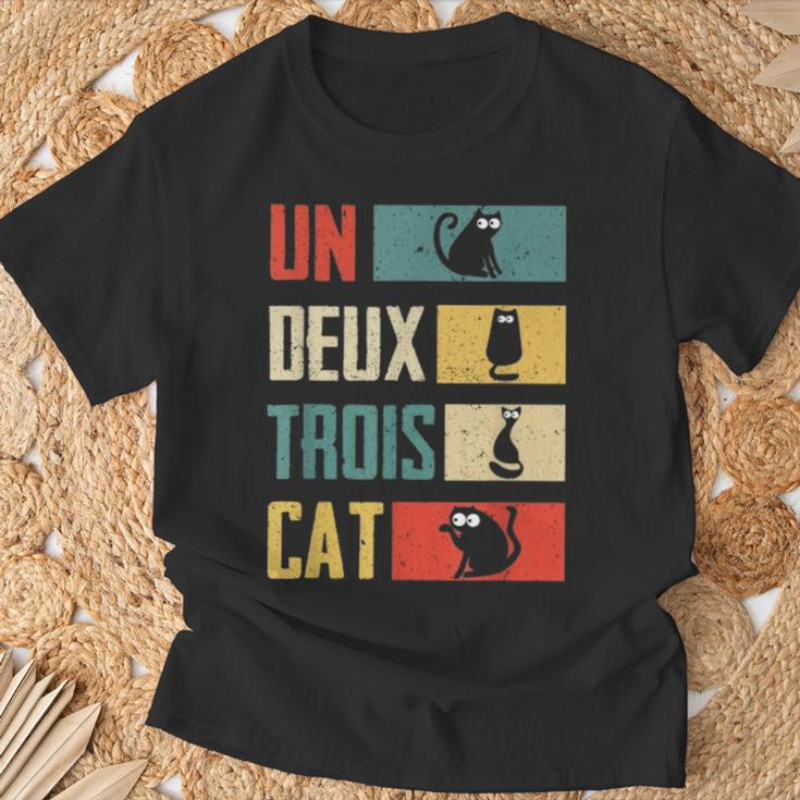 French Vintage Gifts, Un Deux Trois Cat Shirts