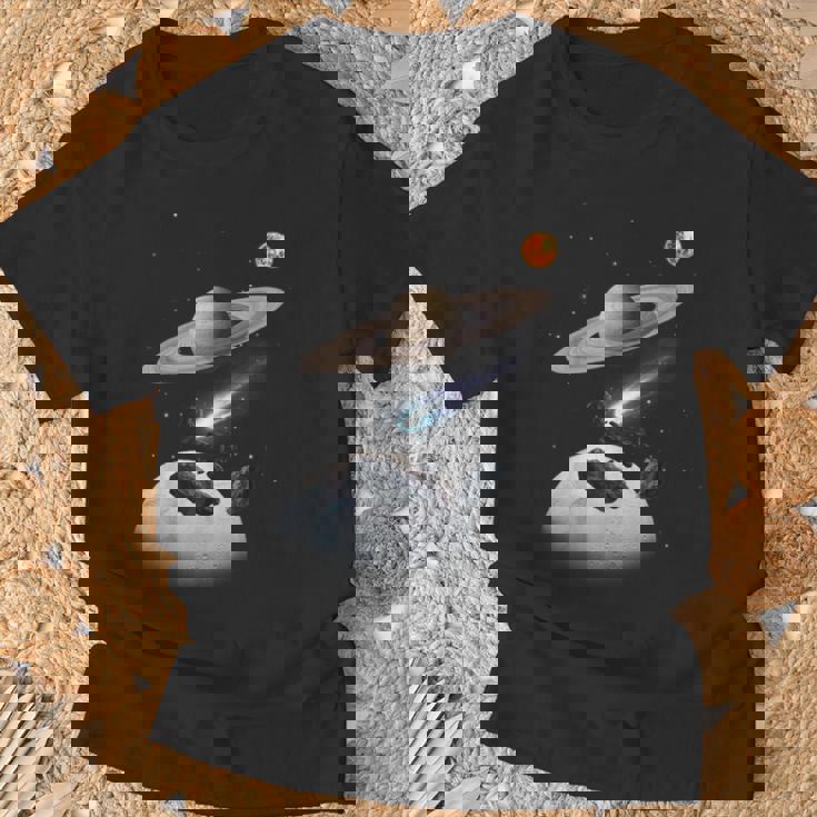 Universo Espacio Motivo Planeta Sistema Solar Sol Galaxia Camiseta unisex Regalos para ancianos