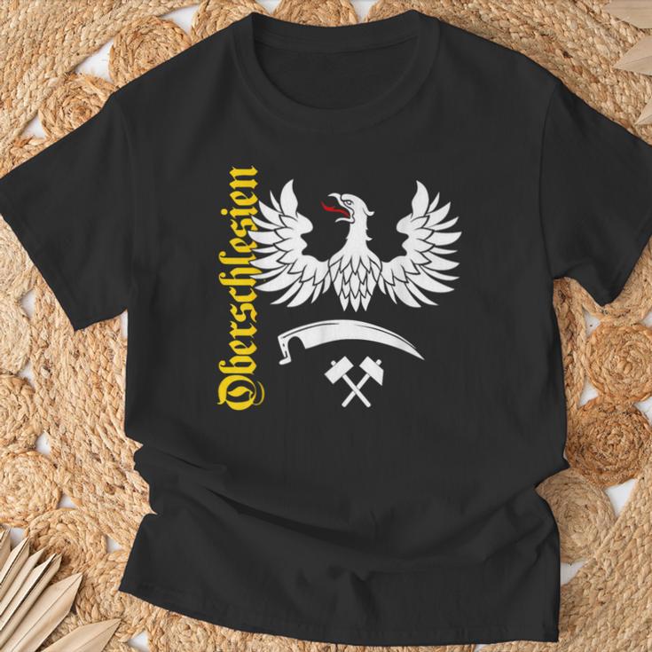 Upper Silesia Schlesian Eagle Schlesier T-Shirt Geschenke für alte Männer