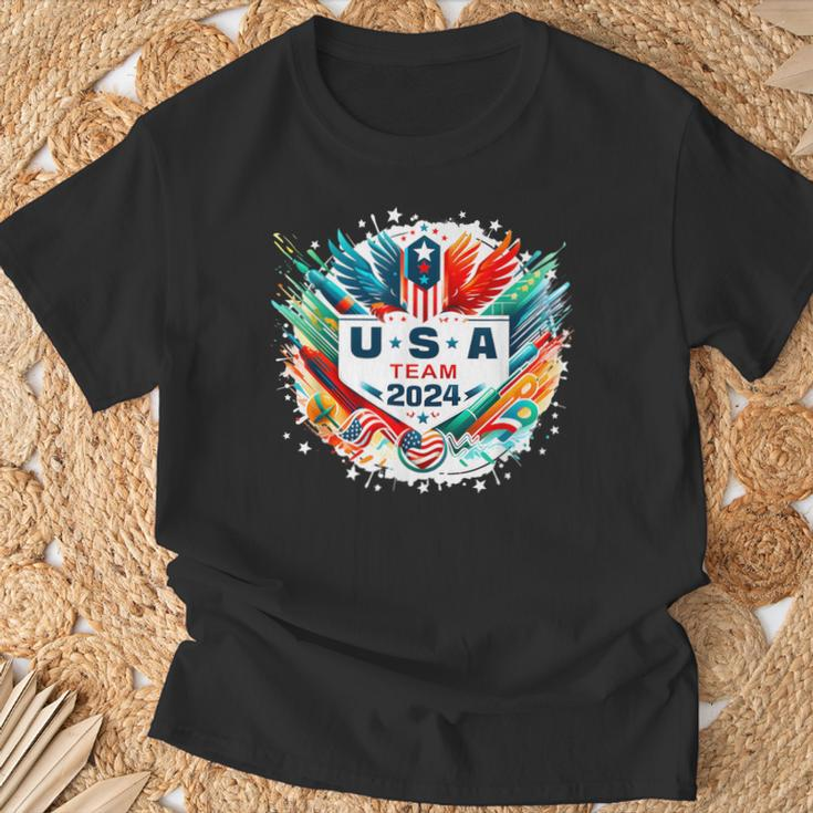 Usa 2024 Go United States Sport Usa Team 2024 Usa T-Shirt Gifts for Old Men