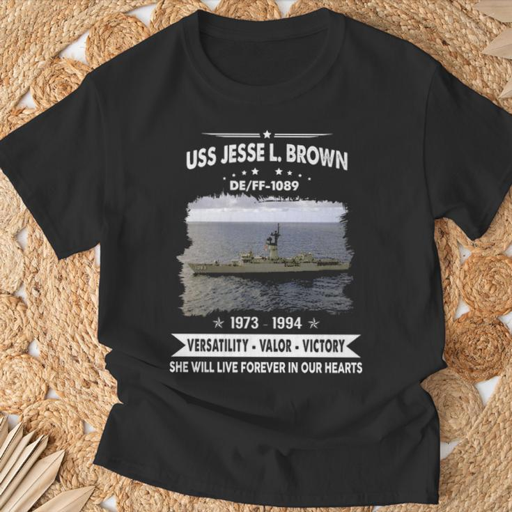 Uss Jesse L Brown Ff T-Shirt Gifts for Old Men