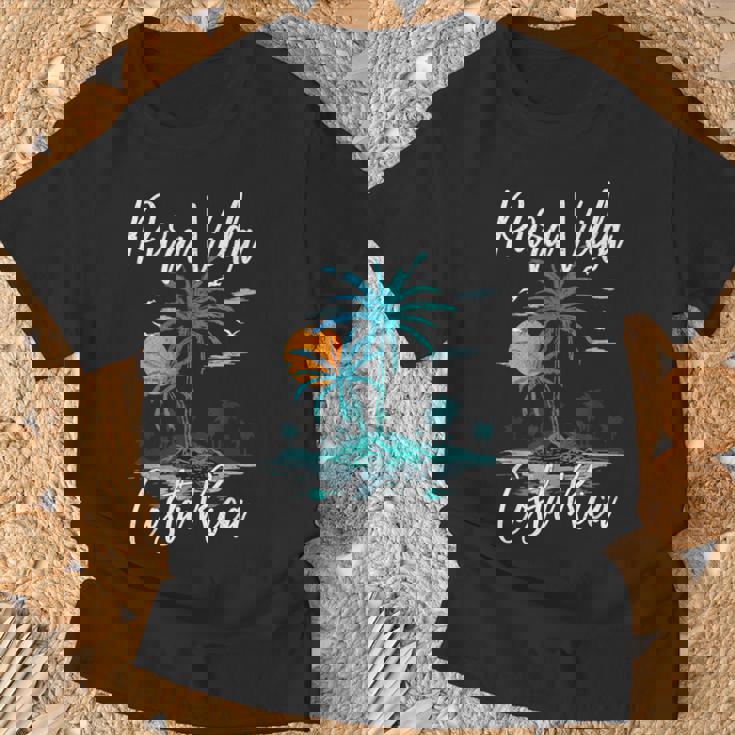 Vacaciones Familiaresintage En Costa Rica Playa Puraida Camiseta unisex Regalos para ancianos