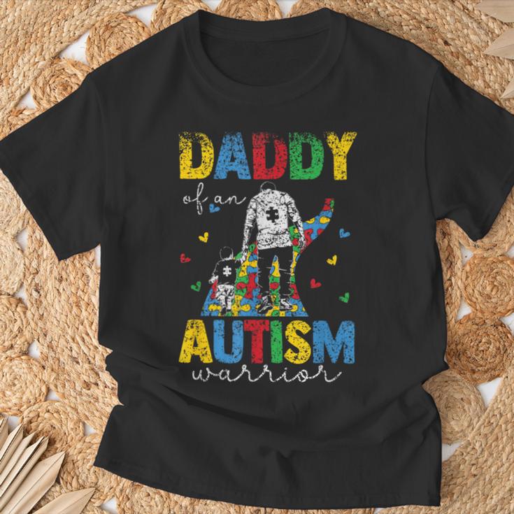 Vater Eines Autismus Kriegers Autisten Autist Autismus Papa T-Shirt Geschenke für alte Männer