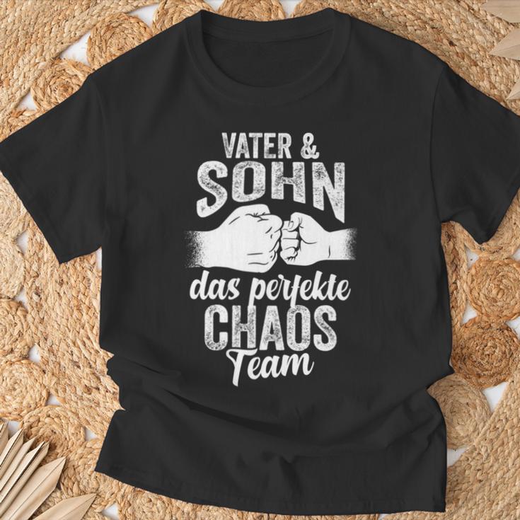 Vater Und Sohn Papaatertagater T-Shirt Geschenke für alte Männer