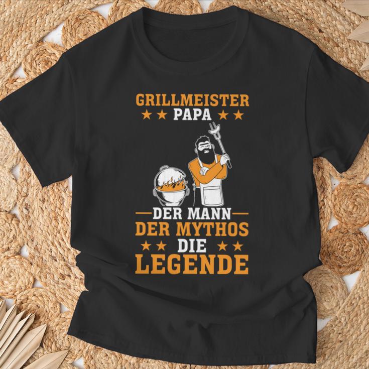 Vatertag Grillen Bbq Grillmeister Papa Barbecue T-Shirt Geschenke für alte Männer