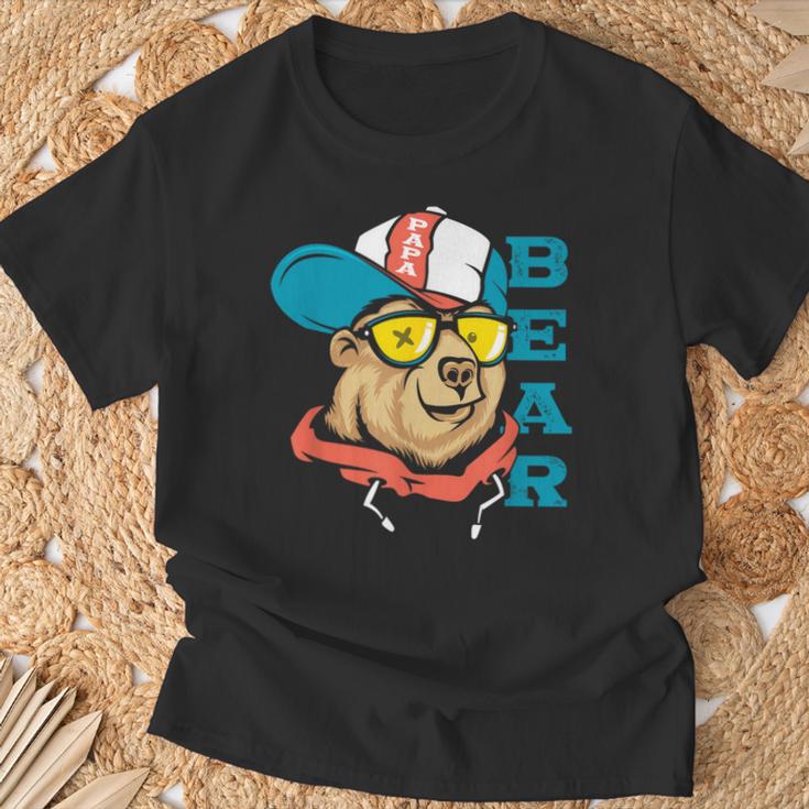 Vatertagsgeschenk Papa Bear Papa Bär Spruch Lustig Für Papa T-Shirt Geschenke für alte Männer