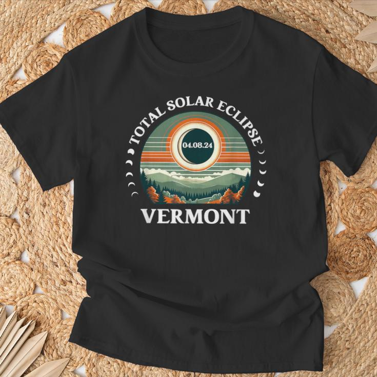 Vermont Eclipse 40824 America Total Solar Eclipse 2024 T-Shirt Gifts for Old Men