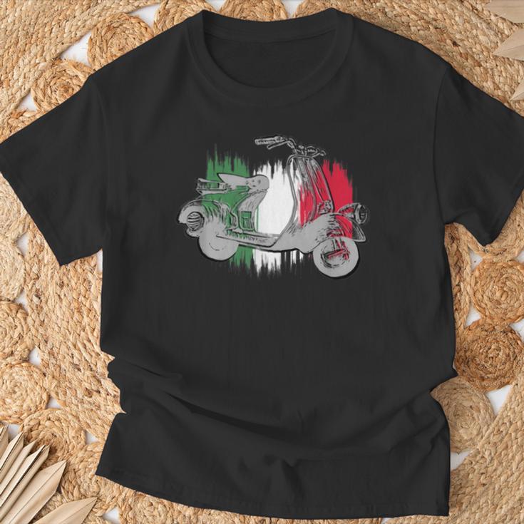 Vespa Scooter Vintage Retro Italian Flag T-Shirt Geschenke für alte Männer