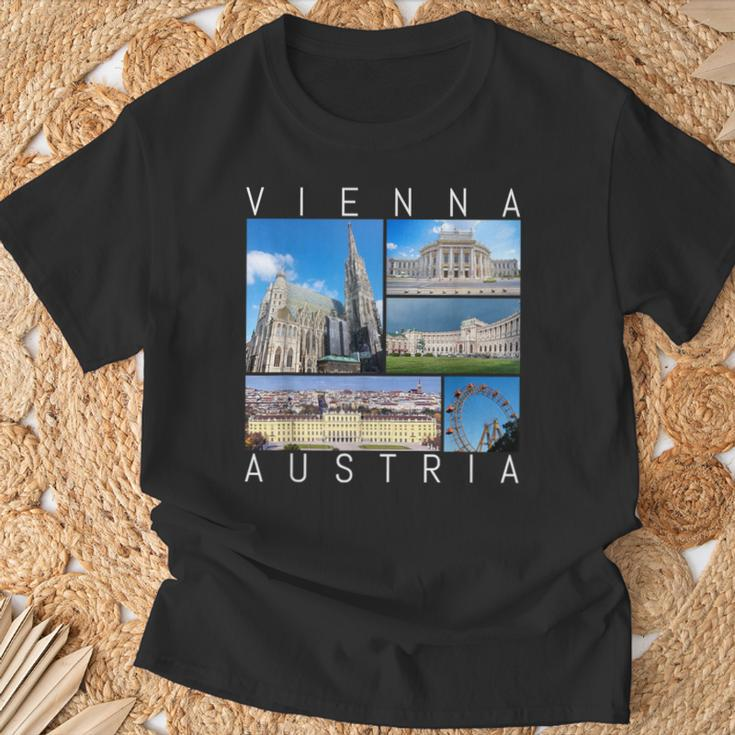 Vienna Austria Souvenir Vienna Famous Landmarks T-Shirt Geschenke für alte Männer
