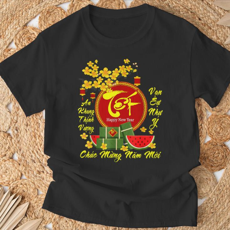 Vietnamese Lunar New Year 2024 Tet Viet Chuc Mung Nam Moi T-Shirt Gifts for Old Men