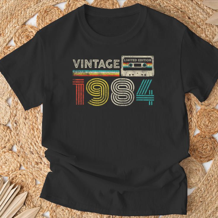 Vintage 1984 Classic Birthday 1984 Cassette Tape Vintage T-Shirt Gifts for Old Men