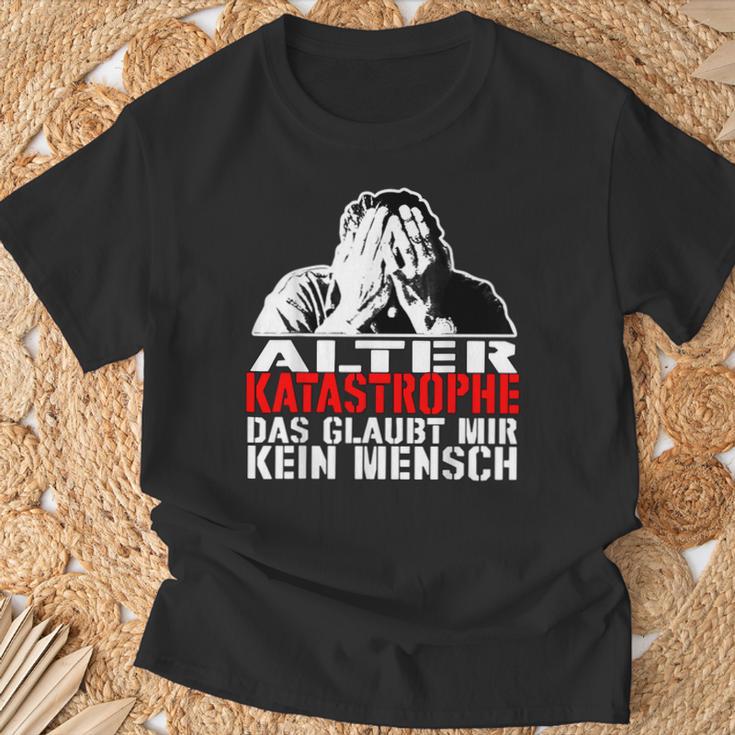 Vintage Alter Katastrophe Das Beliet Me No Mensch Sl T-Shirt Geschenke für alte Männer