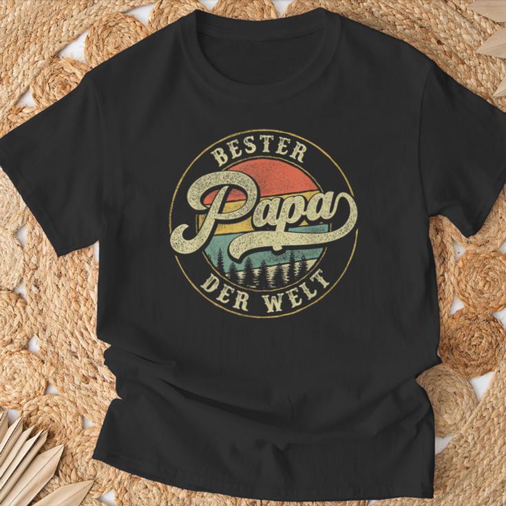 Vintage Bester Papa Der Welt Father's Day For Dad S T-Shirt Geschenke für alte Männer