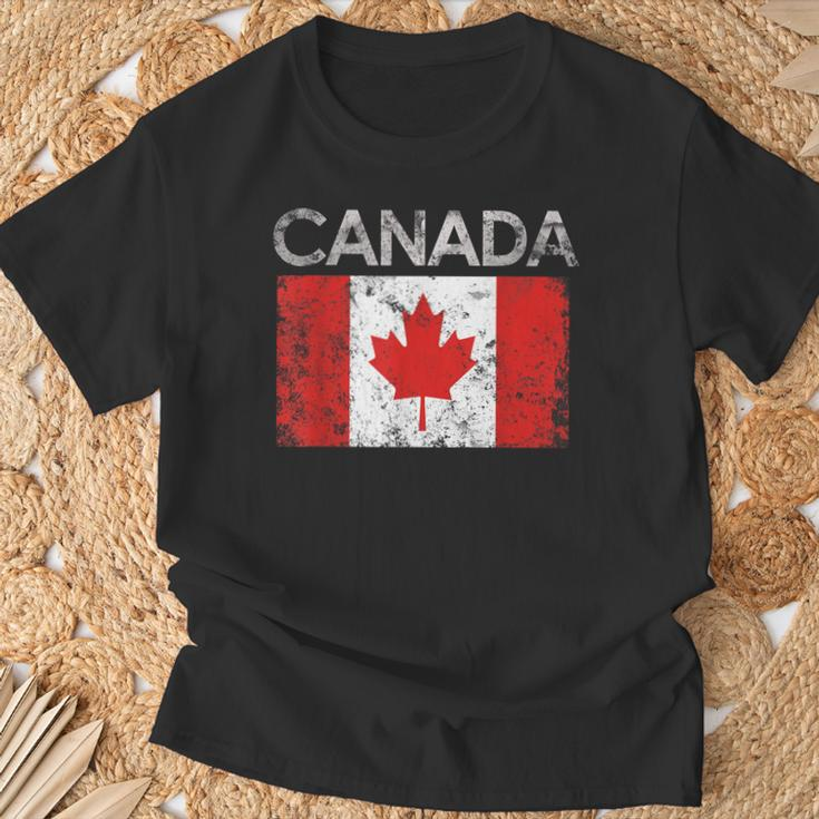 Vintage Canada Canadian Flag Pride T-Shirt Geschenke für alte Männer