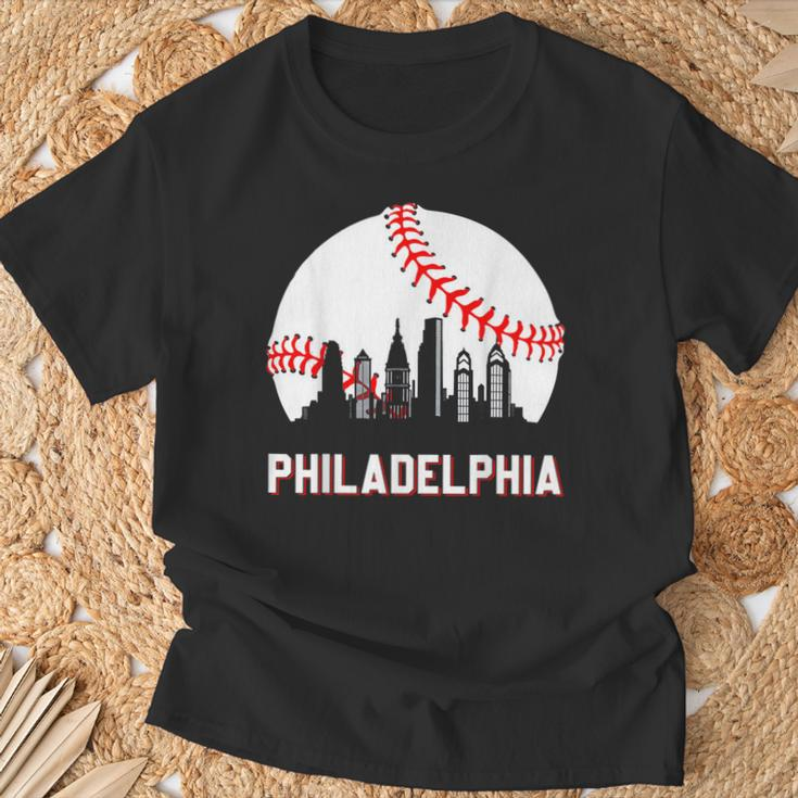 Vintage Distressed Philly Baseball Lovers T-Shirt Gifts for Old Men