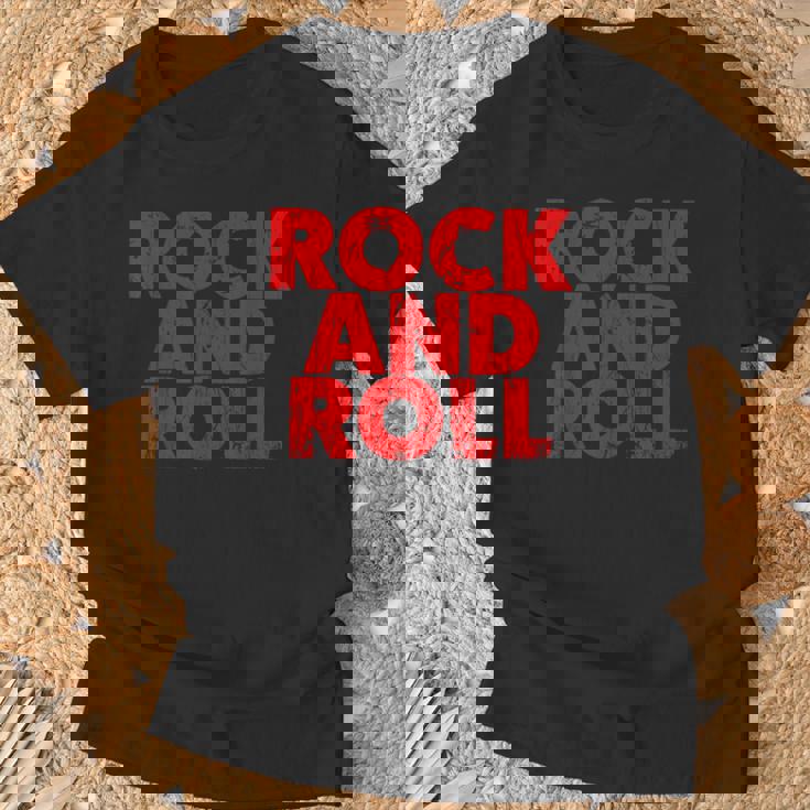 Vintage Grunge Old Rock & Roll Music Rock And Roll Camiseta unisex Regalos para ancianos