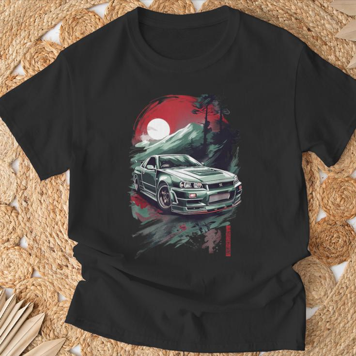 Vintage Night Ride Legendary Skyline R34 Jdm T-Shirt Gifts for Old Men