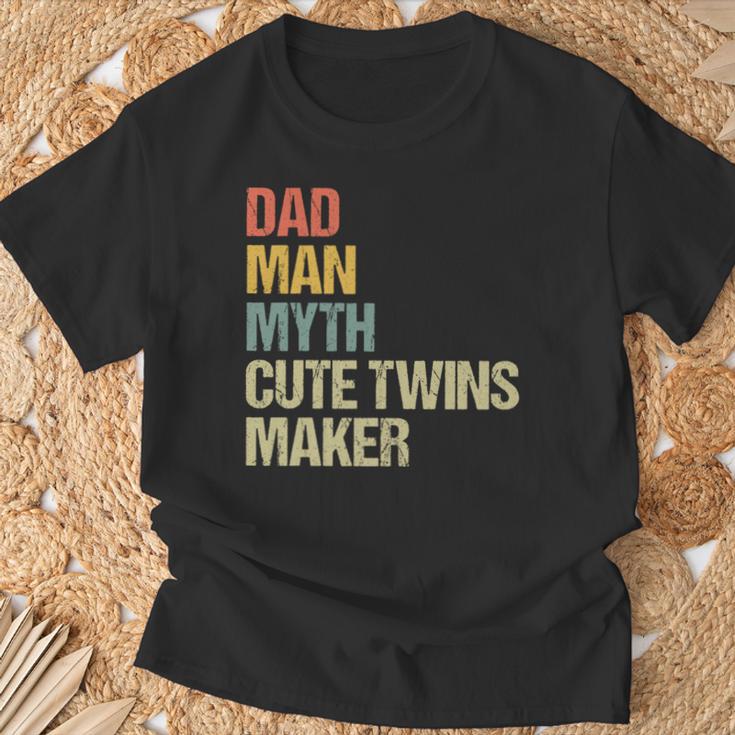 Vintage Papa Der Mann Mythos Zwilling Maker Lustigatertag T-Shirt Geschenke für alte Männer