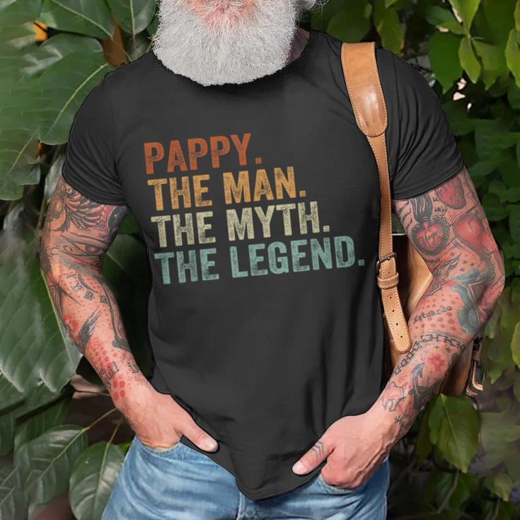 Vintage Pappy The Man The Myth The Legend Father's Day T-Shirt Gifts for Old Men