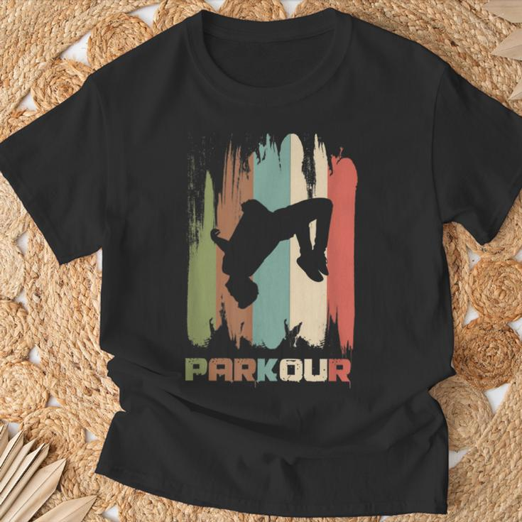 Vintage Parkour Freerunner Retro Parkour Runner T-Shirt Geschenke für alte Männer