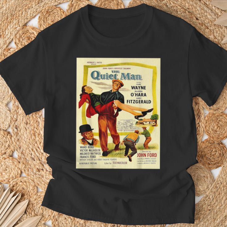 Vintage Poster The Quiet Man T-Shirt Gifts for Old Men