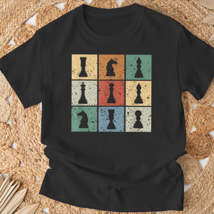 Vintage Retro Del Club De Ajedrez Para Los Amantes Camiseta unisex Regalos para ancianos