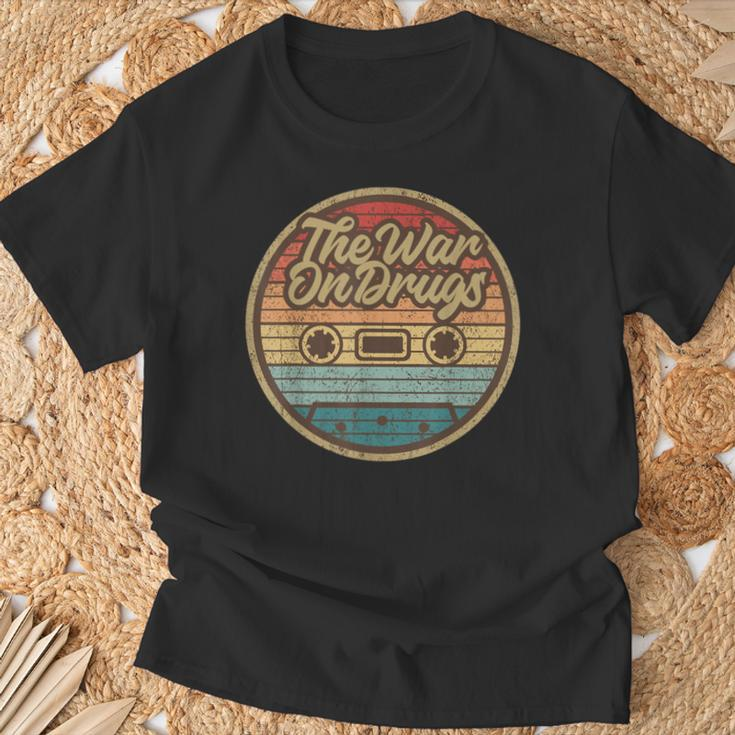 Vintage The War On Drugs Retro Cassette Rock Musician T-Shirt Gifts for Old Men