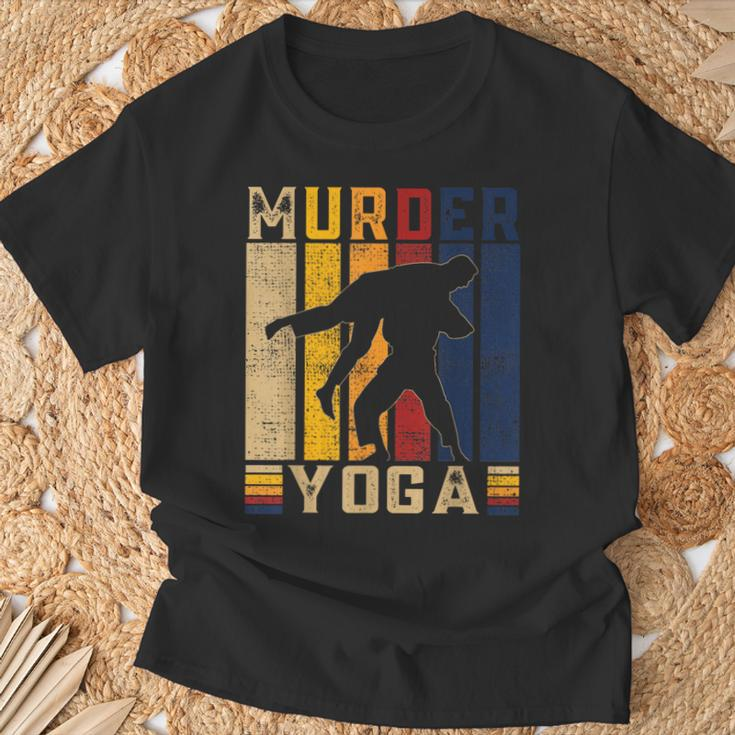 Vintage Yoga Martial Arts Jiu Jitsu Karate Sports T-Shirt Gifts for Old Men