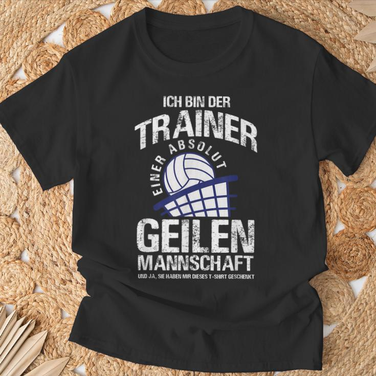 Volleyball Trainer Coacholleyball Team T-Shirt Geschenke für alte Männer