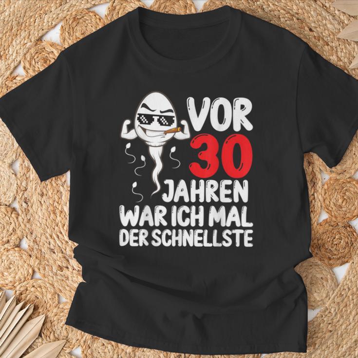 Vor 30 Jahren War Ich Mal Der Fastelste 30Th Birthday T-Shirt Geschenke für alte Männer