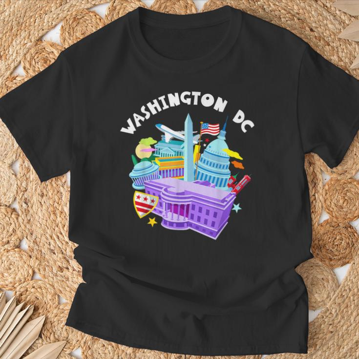 Washington DCVacation Cherry Blossom White House Capitol T-Shirt Gifts for Old Men