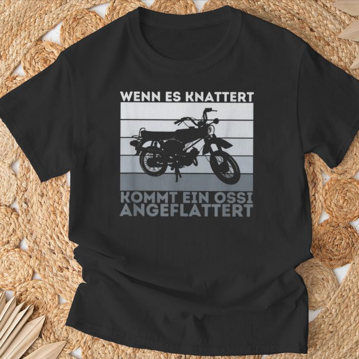 Wenn Es Knattert Simson Ddr Moped Two Stroke S51 Vintage T-Shirt Geschenke für alte Männer