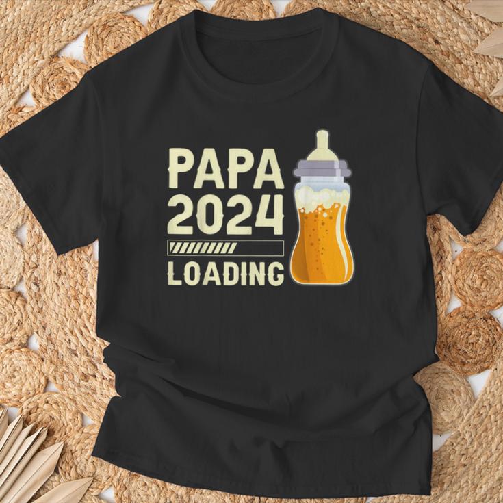 'Werdender Papa Zututkunft Papa Papa 2024 Loading' T-Shirt Geschenke für alte Männer